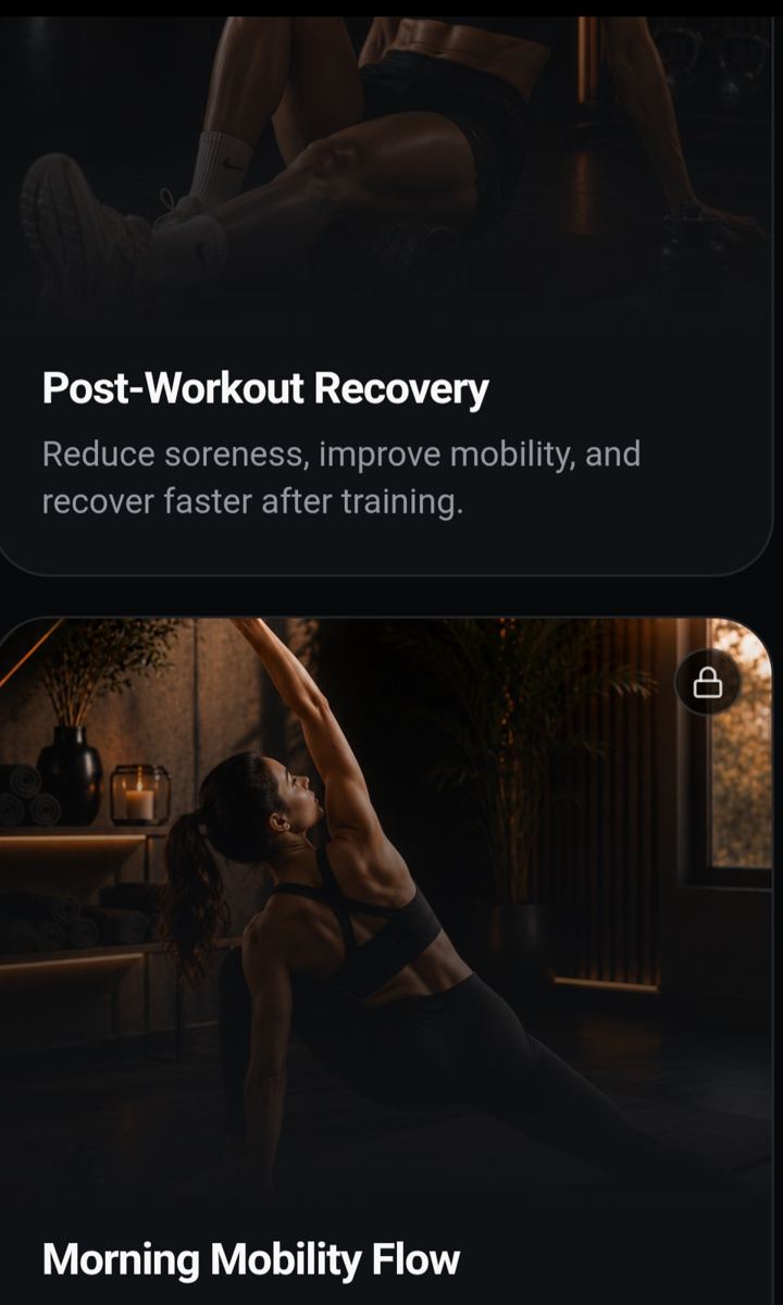 SkeletMotion Recovery screen